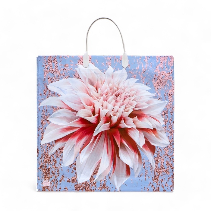 Пакет Пакет "Георгин", полиэтиленовый с пластиковой ручкой, 35х35 см, 100 мкм