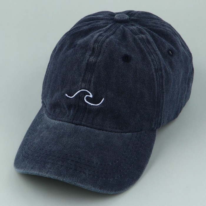 Кепка женская «Волна», джинса, р-р 56 Кепка женская «Волна», джинса, р-р 56