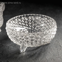 Набор стеклянных салатников &laquo;Облака&raquo;, 7 предметов: 1 шт 18&times;9 см, 6 шт 10&times;6 см