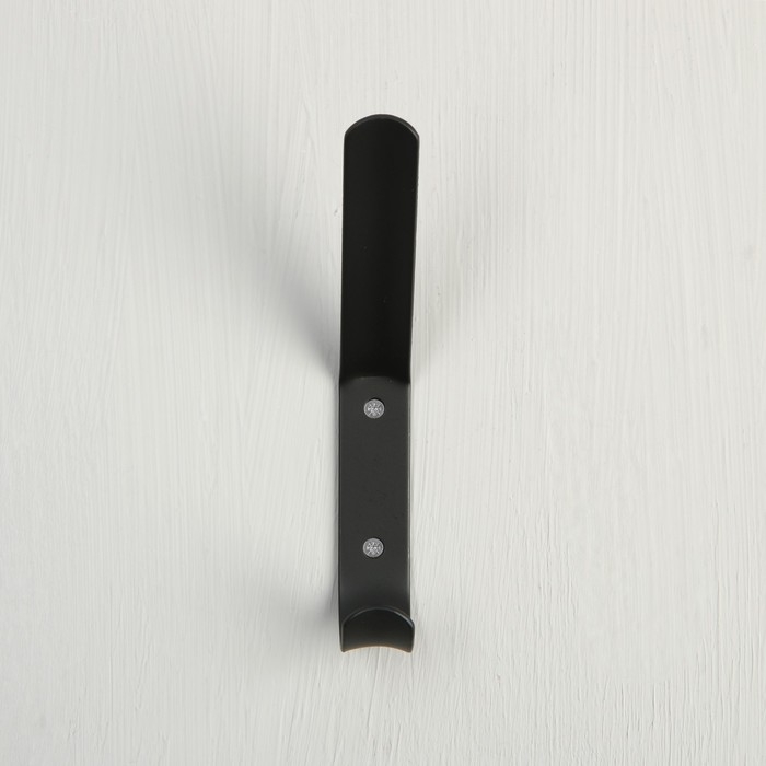 Крючок - вешалка 2 - х рожковый, черный Крючок - вешалка 2 - х рожковый, черный