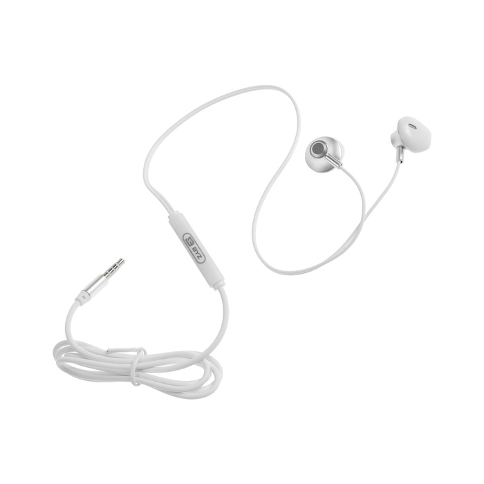 Наушники BYZ S873, проводные, вкладыши, 3.5 мм, 1.2 м, белые