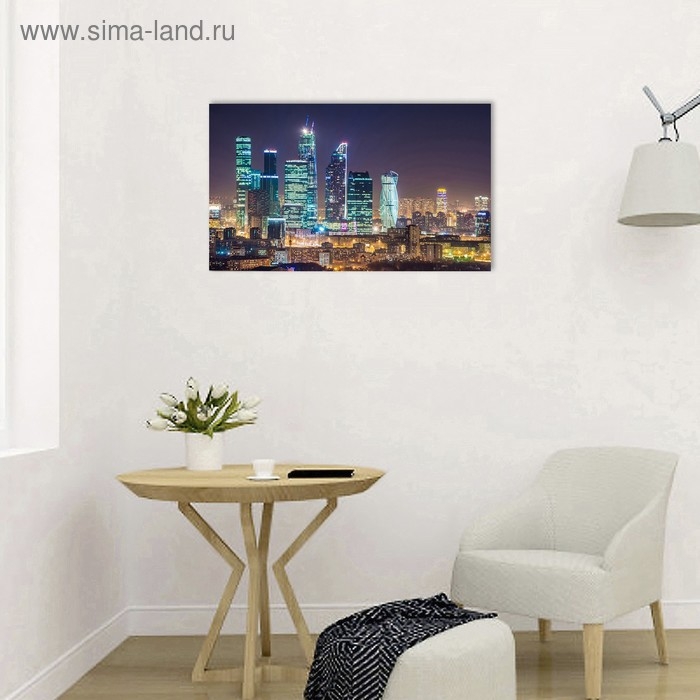 Картина на холсте "Ночные огни" 60*100 см