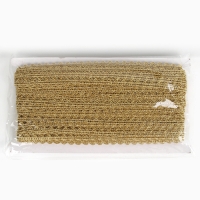 Тесьма &laquo;Ажурная&raquo; золотая, ширина 1,5 см, намотка 25 метров