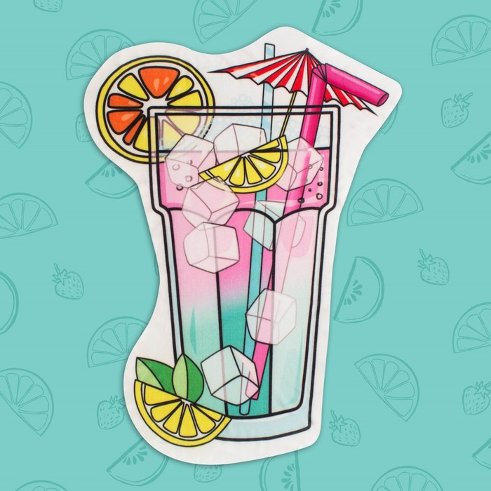 Полотенце пляжное &laquo;Коктейль&raquo;, 110 &times; 150 см, 100 % п/э