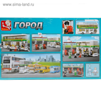 Конструктор &laquo;Автобус на заправочной станции&raquo;, 403 детали