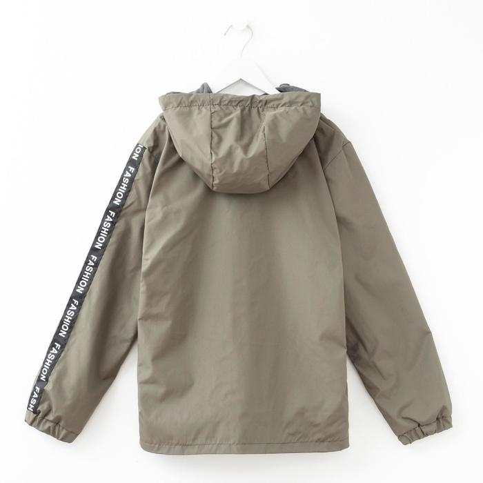 Ветровка детская, цвет хаки, рост 104-110 см