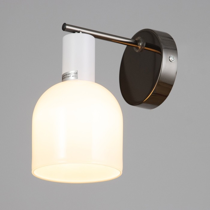 Бра Бра "Джой" 1х40Вт Е14 Черный, белый 16х11х19см