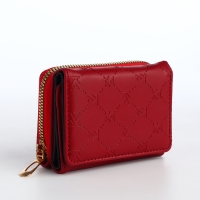 Кошелёк женский на кнопке, цвет красный Кошелёк женский на кнопке, цвет красный