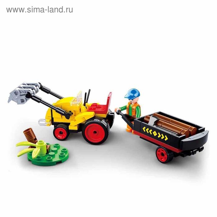 Конструктор Город «Лесозаготовочный погрузчик», 110 деталей Конструктор Город «Лесозаготовочный погрузчик», 110 деталей