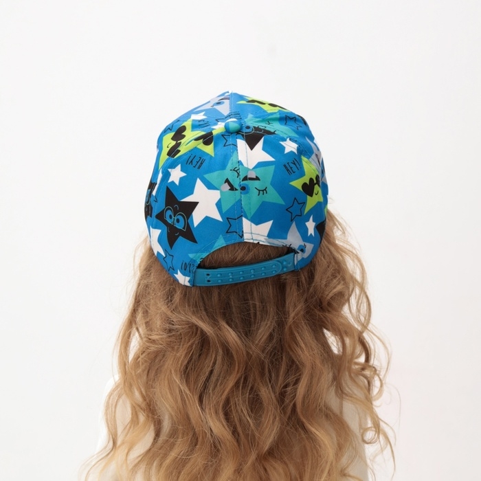 Кепка детская MINAKU "Звёзды" цвет голубой, р-р 52