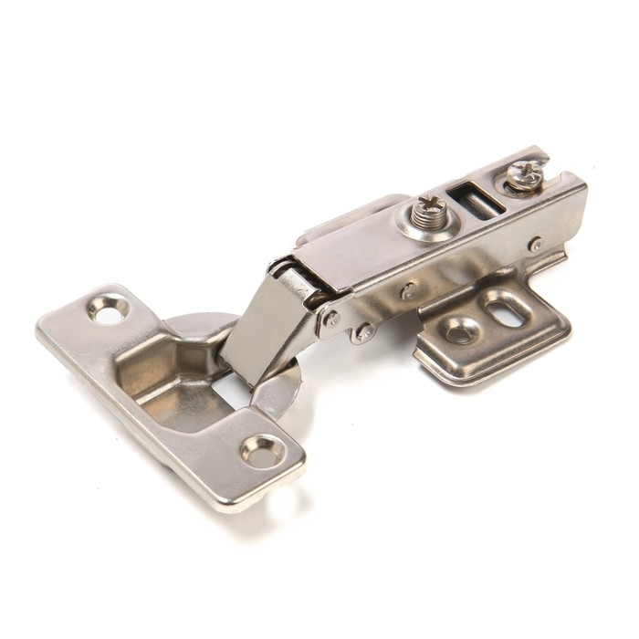 Петля мебельная накладная 90 градусов ТУНДРА, с доводчиком Петля мебельная накладная 90 градусов ТУНДРА, с доводчиком