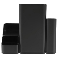 Подставка-органайзер для канцелярии Стамм "Имидж", чёрная Подставка-органайзер для канцелярии Стамм "Имидж", чёрная