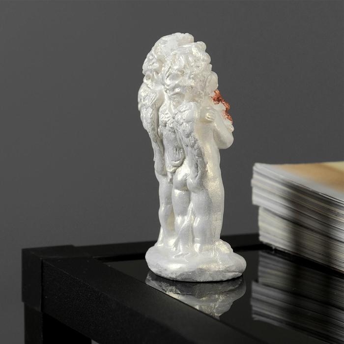Фигура "Ангелочки с букетом" 5х7,5х3,5см