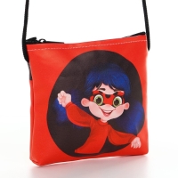 Сумка-кошелёк, для девочки через плечо "Супер девочка", 13х13х2 см Сумка-кошелёк, для девочки через плечо "Супер девочка", 13х13х2 см