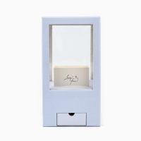 Коробка подарочная для цветов с вазой из МГК складная, упаковка, &laquo;Love&raquo;, 16 х 23 х 16 см