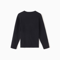 Джемпер для мальчика школьный, цвет чёрный, рост 140 см