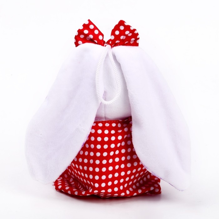 Мягкая игрушка «Зайка с бантом в горох» Мягкая игрушка «Зайка с бантом в горох»