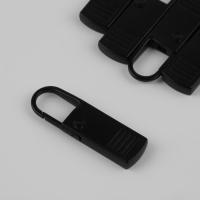 Пуллер для молнии, металлический, 3,7 &times; 1,1 см, 5 шт, цвет чёрный