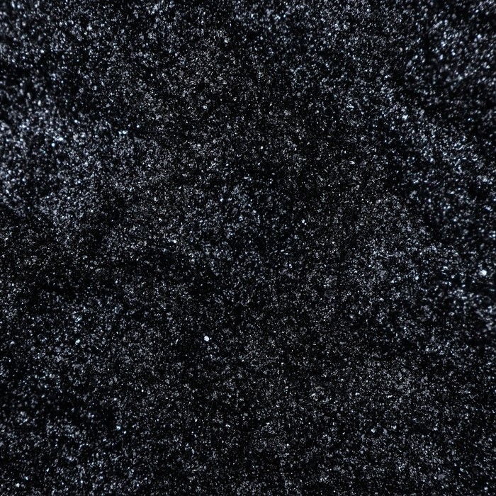 Глиттер кандурин "Сверкающий чёрный", фракция 50-500 &micro;m, 5 г