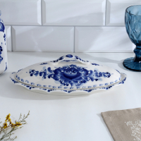 Селёдочница «Семейная», с крышкой, 28,5×14,5×9 см, гжель Селёдочница «Семейная», с крышкой, 28,5×14,5×9 см, гжель