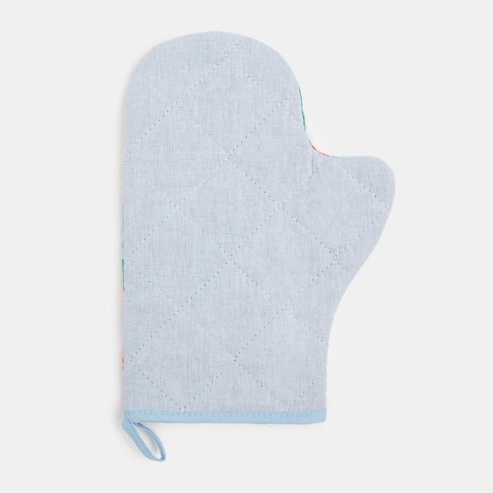 Набор кухонный &laquo;Любимый дом&raquo; варежка-прихватка 20х28см, прихватка 17х17см, 35% х/л,65% п/э