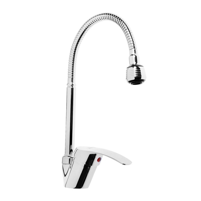 Смеситель для кухни ZEIN ZC2024, гибкий излив, картридж керамика 40 мм, хром Смеситель для кухни ZEIN ZC2024, гибкий излив, картридж керамика 40 мм, хром