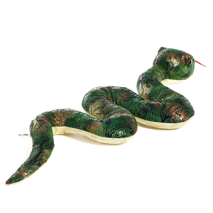 Мягкая игрушка &laquo;Змея&raquo;, 105 см, цвет зелёный