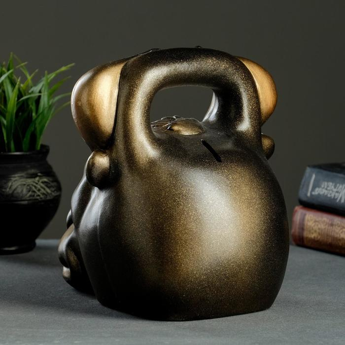 Копилка Копилка "Бык гиря" золото-бронза, 21см