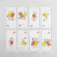 Салфетки бумажные &laquo;Пасхальные кролики&raquo;, 33х33 см, набор 20 шт.