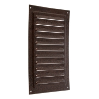 Решетка вентиляционная ZEIN Люкс РМ1724М, 170х240 мм, с сеткой, металлическая, медный антик Решетка вентиляционная ZEIN Люкс РМ1724М, 170х240 мм, с сеткой, металлическая, медный антик