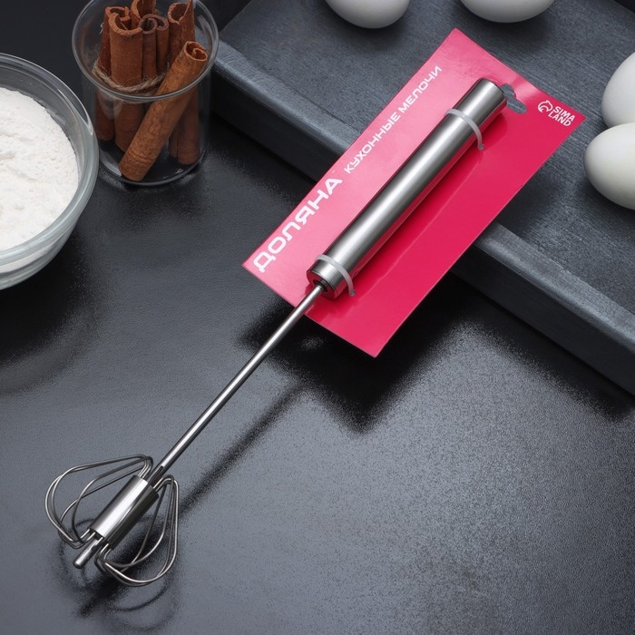 Миксер механический Доляна &laquo;Сильвер&raquo;, 30 см, нержавеющая сталь