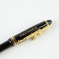 Ручка шариковая синяя паста 1.0 мм с фигурным клипом «Настоящему мужчине» пластик Ручка шариковая синяя паста 1.0 мм с фигурным клипом «Настоящему мужчине» пластик