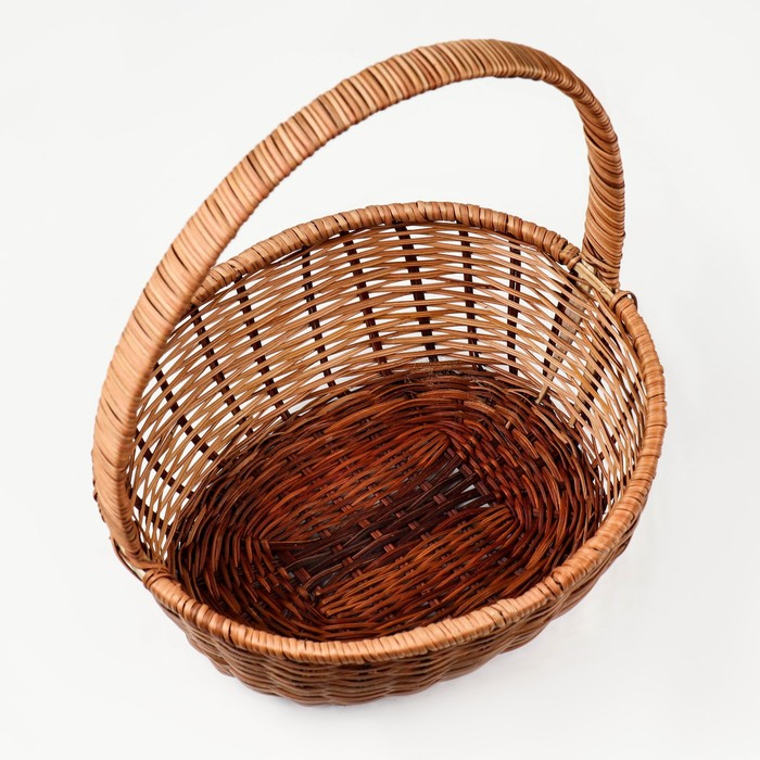 Корзина плетеная, 29&times;24&times;11/34 см, лоза, кукуруза