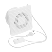 Вентилятор вытяжной ZEIN LOF-07, d=100 мм, 220 В, 15 Вт, сетка, кноп. выкл., с обр. клапаном