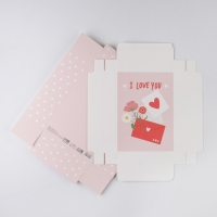 Коробка подарочная складная, упаковка, &laquo;Любовное письмо&raquo;, 21 х 15 х 7 см