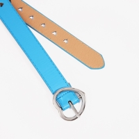 Ремень детский, ширина 2.4 см, пряжка металл, цвет голубой Ремень детский, ширина 2.4 см, пряжка металл, цвет голубой