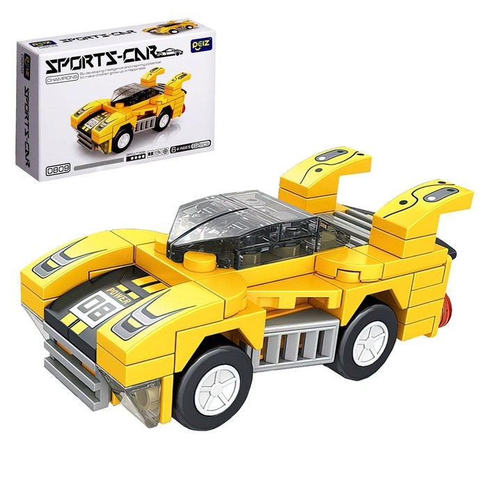Конструктор гоночная машина PEIZHI Гонка, 62 детали, 6+ Конструктор гоночная машина PEIZHI Гонка, 62 детали, 6+