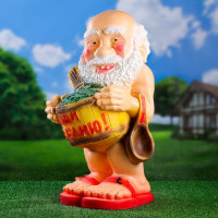 Садовая фигура "Банщик Иди в баню" 32х35х60см Садовая фигура "Банщик Иди в баню" 32х35х60см