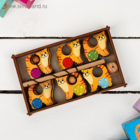 Игра &laquo;Поймай-ка. Котики&raquo; удочка с шариком