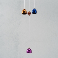 Музыка ветра металл "Цветные колокольчики" 9 колокольчиков 64 см Музыка ветра металл "Цветные колокольчики" 9 колокольчиков 64 см