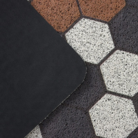 Коврик придверный грязезащитный Доляна &laquo;Соты&raquo;, вырезной, 60&times;90 см