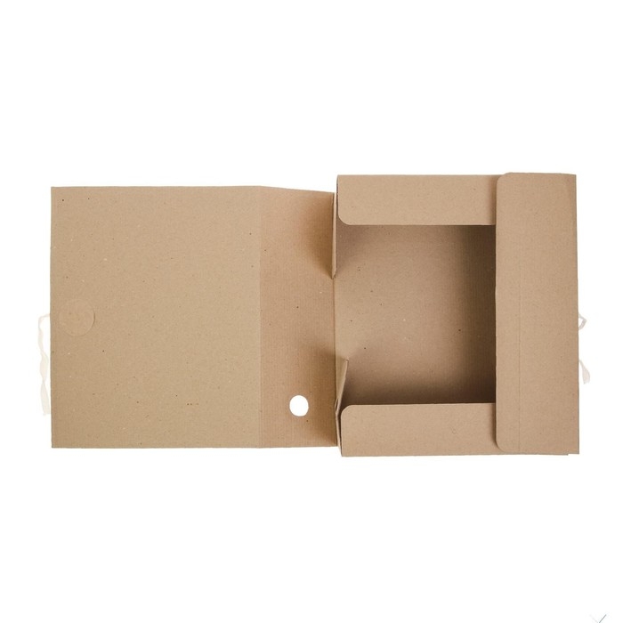 Папка архивная с завязками Calligrata, микрогофрокартон, 100 мм, до 900 листов, бурая Папка архивная с завязками Calligrata, микрогофрокартон, 100 мм, до 900 листов, бурая