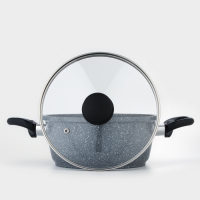 Кастрюля Доляна &laquo;Марбл&raquo;, 2 л, d=20 см, h=9 см, антипригарное покрытие