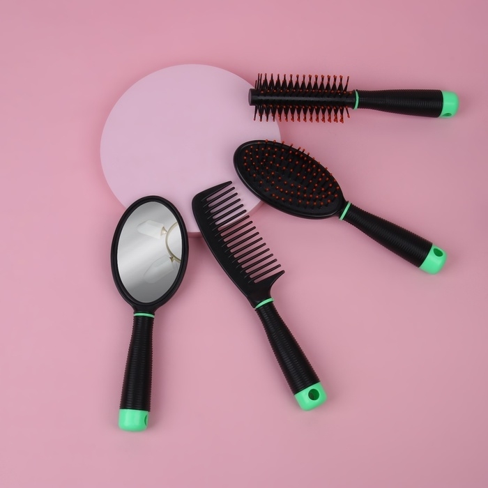 Набор парикмахерский, 4 предмета, цвет МИКС Набор парикмахерский, 4 предмета, цвет МИКС