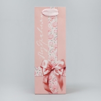 Пакет подарочный под бутылку, упаковка, «Бутылочка для тебя», 9 х 25 х 8.9 см Пакет подарочный под бутылку, упаковка, «Бутылочка для тебя», 9 х 25 х 8.9 см