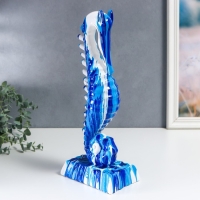 Сувенир полистоун "Морской конёк" подтёки краски 37,2х10х15,5 см