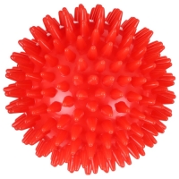 Массажер ONLYTOP &laquo;Ёжик&raquo;, d=9 см, 90 г, цвет красный
