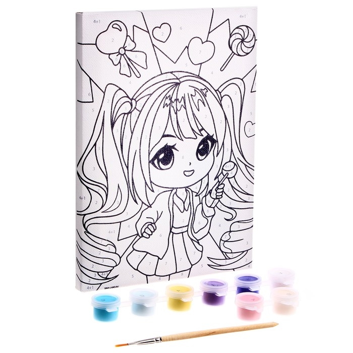 Картина по номерам для детей &laquo;Сладкое настроение&raquo;, 21 х 15 см