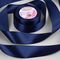 Лента атласная, 40 мм &times; 23 &plusmn; 1 м, цвет сапфировый №120