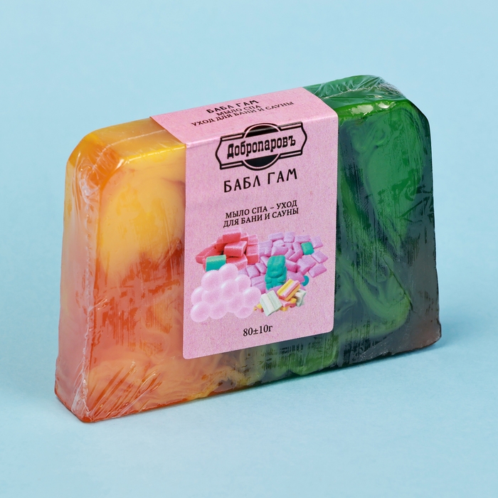 Набор мыла в спайке 3 шт Набор мыла в спайке 3 шт "Бабл Гам, Ментол-Мята перечная, Вишня" по 80г
